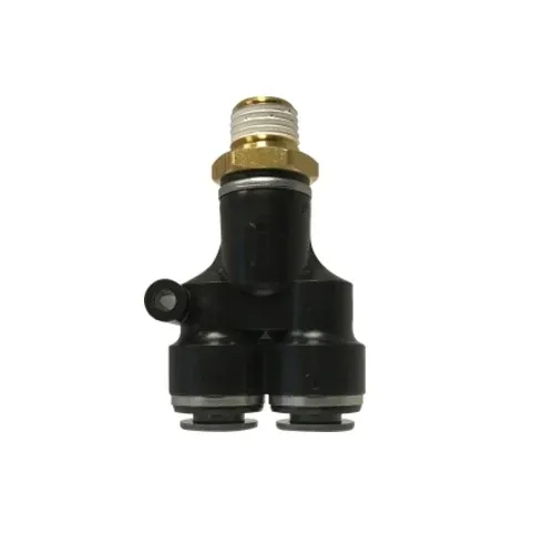 3/8" Push-to-Connect X 1/4" Male NPT Male Branch Y Composite Ottone Fittings 620604C