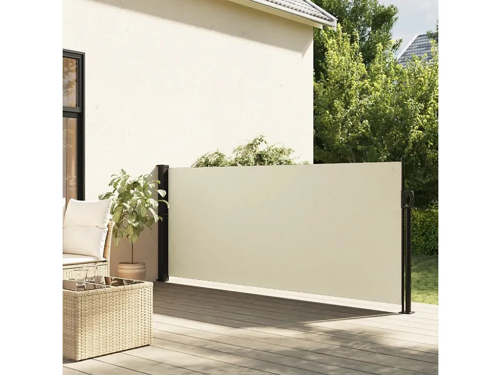 Tenda laterale retrattile panna 140x300 cm