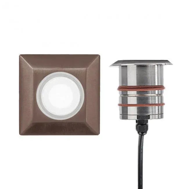 WAC Lighting - 2051-27BS - 2" LED INGROUND-2700K-SQUARE Bronzed Inossidabile Steel