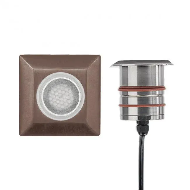 WAC Lighting - 2052-27BS - 2" LED INGROUND-2700K-SQ LOUVER Bronzed Stainless acciaio