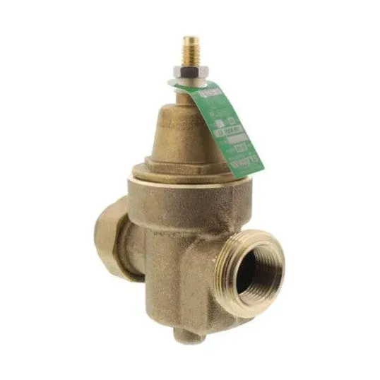 Watts LFN55BM1 U 3/4 3/4 Lead Free Water Pressure Reducing Valve, NPT Thread Union x NPT Female, Max Work 400 psi, Adjust...