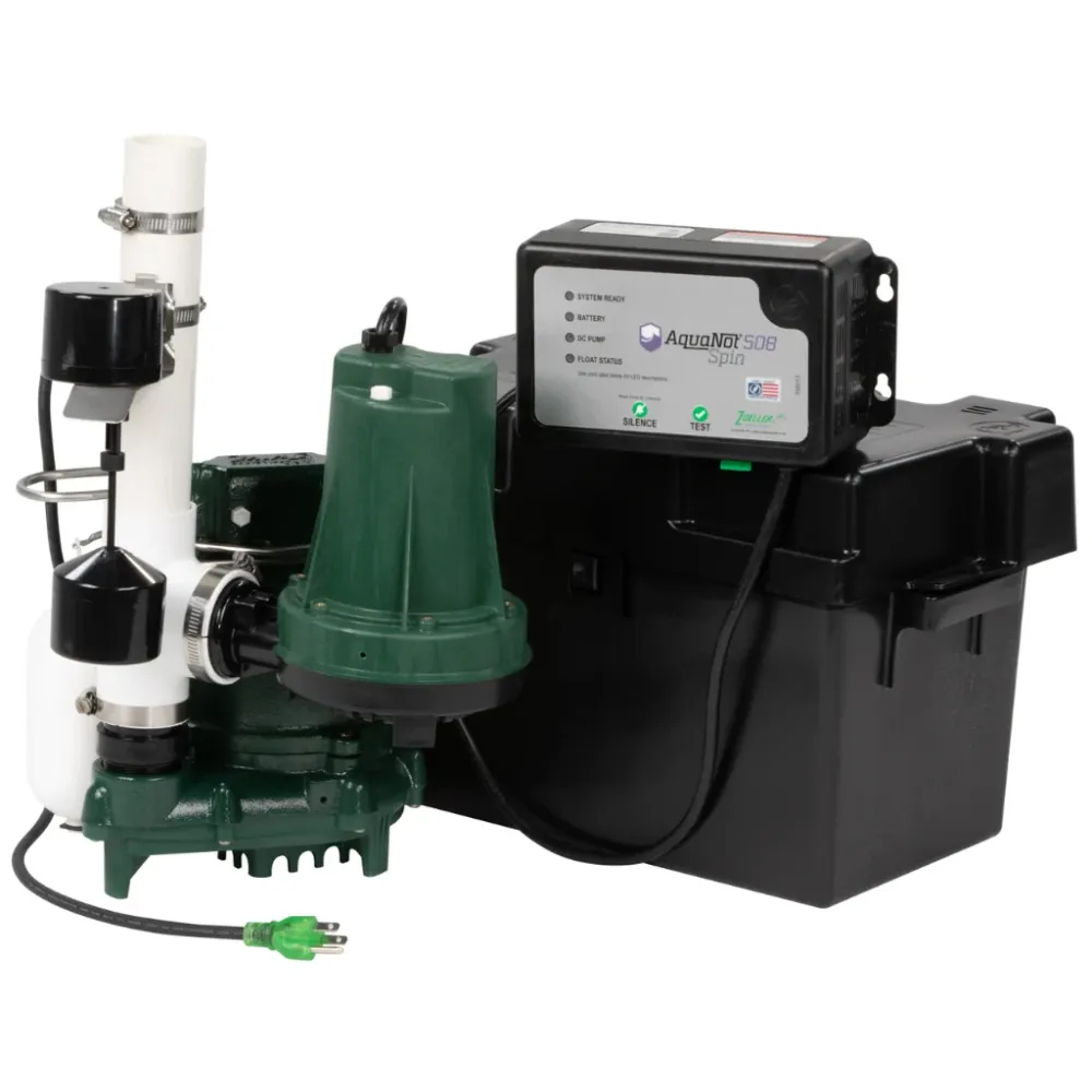 Zoeller Aquanot® Spin 508 ProPak M53 — Battery Backup Sump System (508-0006)