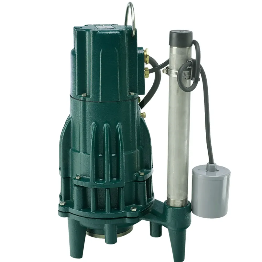 Zoeller WDH820 Grinder Pump — 20′ Cord, Hardwired Switch (820-0011)