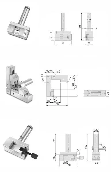 Portaelettrodo MACK con mandrino filettato inossidabile BB 36 mm SW 50 mm 14-REHG-50