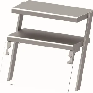 Stalgast doppio ripiano superiore con parafiato vetro 434x450x450 mm per sistemi di ristorazione ZS04104