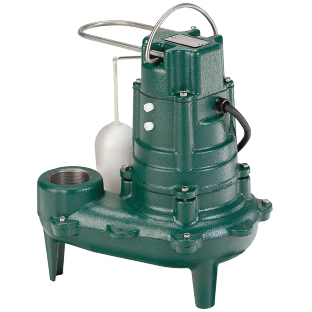 Zoeller M267 Sewage Pump 267-0001 — 1/2 HP Ghisa di qualità, Automatic, 2″ Solids (10′ Cord)