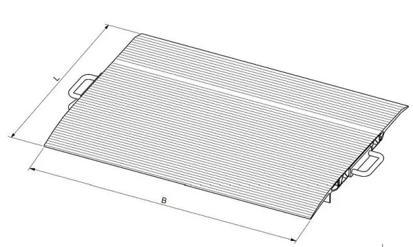 Altec rampa di carico mobile HFB lunghezza: 1000 mm larghezza: 1250 mm 30600039