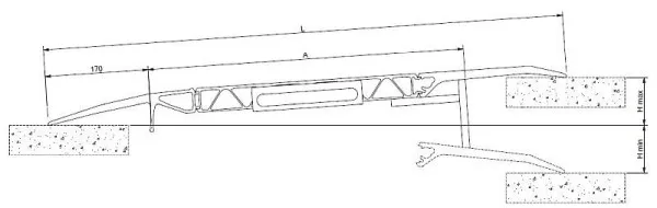 Altec rampa di carico mobile HFB lunghezza: 1000 mm larghezza: 1250 mm 30600039