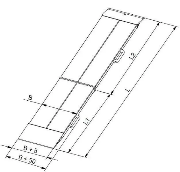 Binari di carico Altec AOS_400 2535 mm pieghevoli UI: 1 paio 08155026