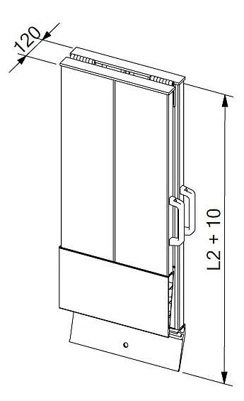 Binari di carico Altec AOS_400 2535 mm pieghevoli UI: 1 paio 08155026