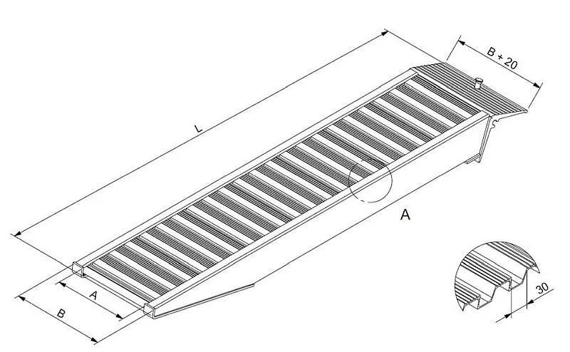 Binari di carico Altec AVS150MR lunghezza: 5085 mm larghezza: 520 mm conf: 1 paio 15010014