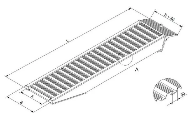 Binari di carico Altec AVS65OR 3060 mm UI: 1 paio 06501008