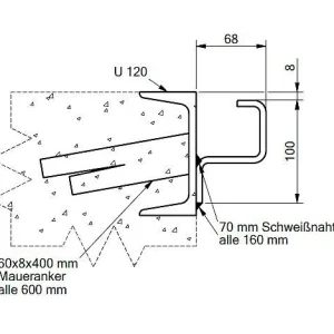 Binario di guida Altec KBS 2000 mm 50000006