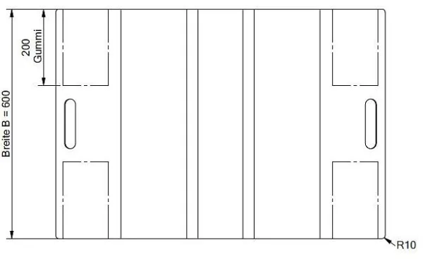 Ponte per tubi Altec SKR1A lunghezza: 860 mm larghezza: 600 mm senza bloccaggio assiale 30756002