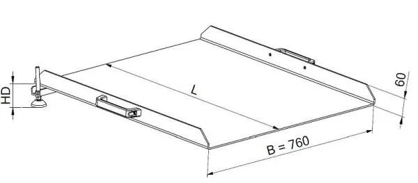 Ponte traverse Altec SBK-N 500 mm 30700112