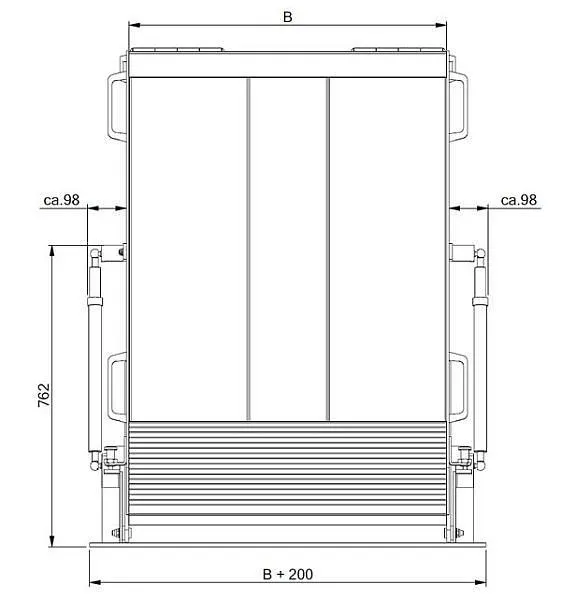 Rampa di installazione Altec RRK lunghezza: 1400 mm larghezza: 1250 mm 08101103