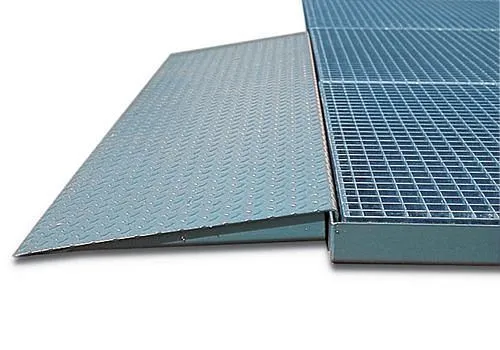 Rampa DENIOS acciaio per elementi pavimento Classic Line zincata 950 x 1120 mm 115-177
