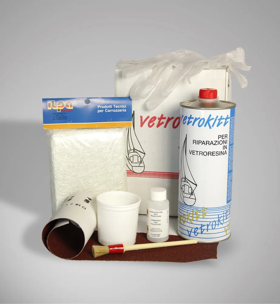 Max vetrokitt 800gr kit per riparazione vetroresina