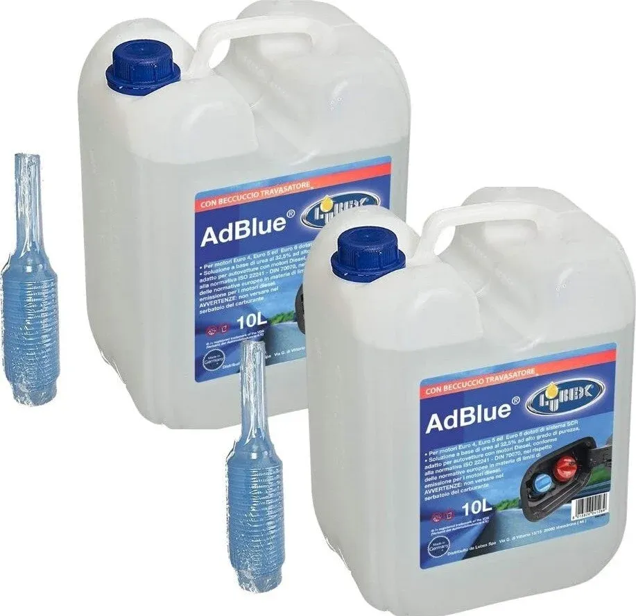 LUBEX AD BLUE Additivo 2 Taniche Con Beccuccio Litri 10 Ognuno