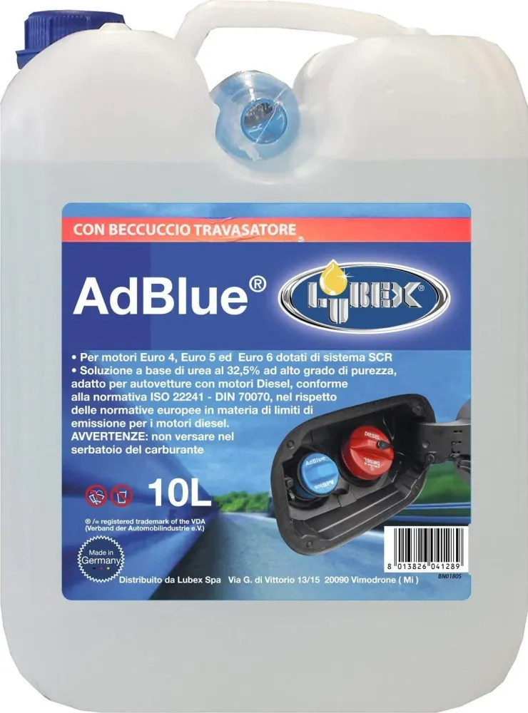LUBEX AD BLUE Additivo 2 Taniche Con Beccuccio Litri 10 Ognuno