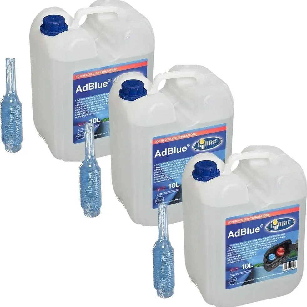 LUBEX AD BLUE Additivo 3 Taniche Con Beccuccio Litri 10 Ognuno