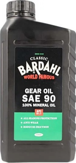 BARDAHL Classic Gear Oil SAE 90 API GL1 100% Minerale Olio Ingranaggi Monogrado Per Auto D'epoca 1 LT