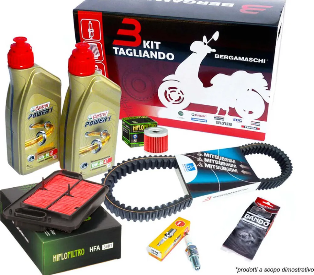 Bergamaschi Kit Tagliando Completo Moto Yamaha YP Majesty 400 cc 2009-2013 A2Zworld