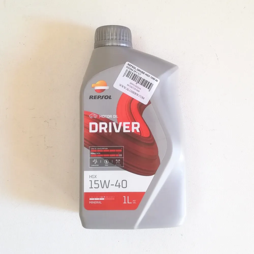 Repsol DRIVER HGX 15W-40 1lt olio minerale per motori leggeri benzina