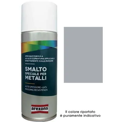 Smalto Spray Speciale Cerchi Auto Arexons - Alluminio Ml 400- 6 Pezzi