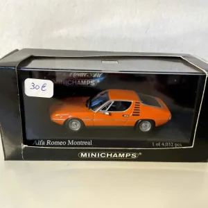 Alfa Romeo Montreal arancione del 1973 (Minichamps)