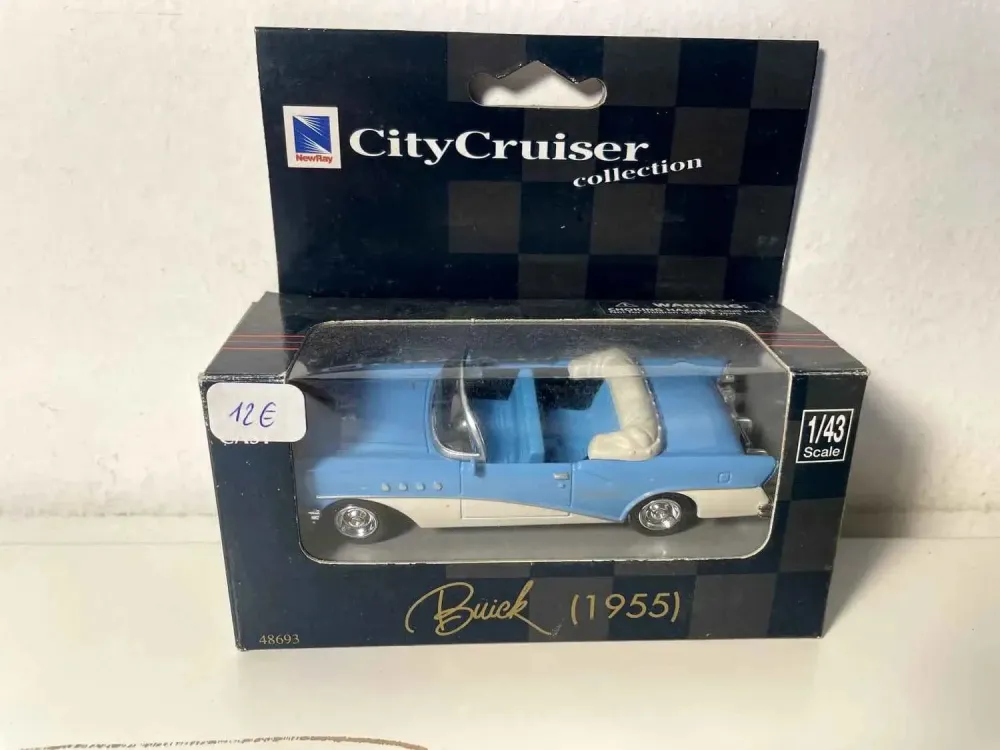 Buick City Cruiser blu chiaro del 1955 (auto americana)