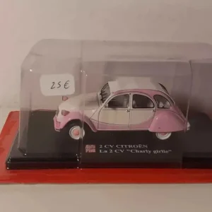 Citroën 2 CV Charly Girlie rosa e bianca