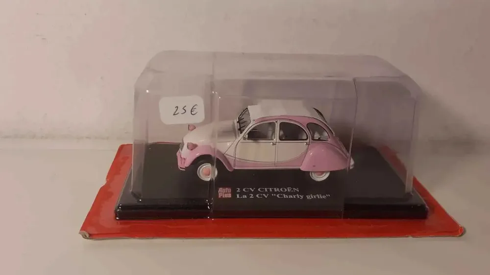 Citroën 2 CV Charly Girlie rosa e bianca