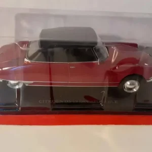 Citroën DS 19 decappottabile bordeaux e tetto nero (scala 1/24)