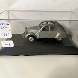 Citroën 2 CV grigia del 1949 (scatola plexiglass)