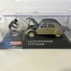 Citroën 2 CV grigia/arrugginita - la 2CV panne (con 1 carattere)