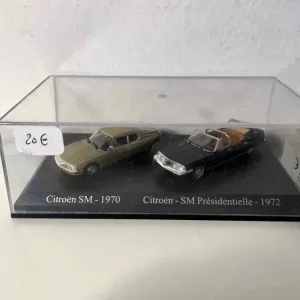 Citroën SM marrone del 1970 + Citroën SM Presidential nera del 1972 (scala HO)