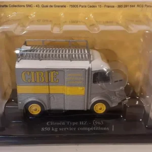 Citroën tipo HZ grigio e striscia gialla del 1963 - 850 kg CIBIE servizio di competizione