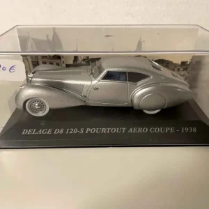 Delage D8 120-S 1938 Coupé aerodinamica grigia