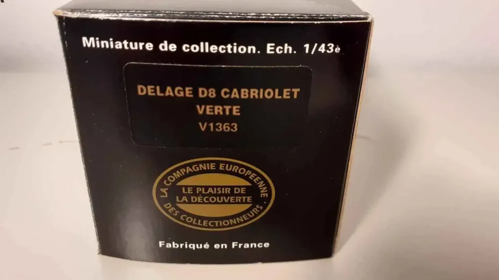 Delage D8 decappottabile verde scuro