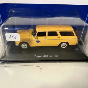 Familiare Peugeot 404 gialla del 1963, La Poste - PTT