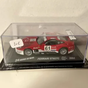 Ferrari 575GTC rossa e bianca numero 61 (24 Ore di Le Mans 2004)