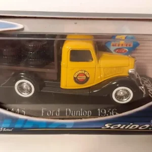 Ford pianale giallo e nero del 1936 (pubblicità Dunlop)