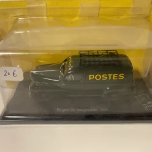 Furgone Peugeot 203 verde scuro del 1950, La Poste - PTT