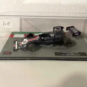 Hesketh 308B blu scuro numero 26 del 1975 (Formula 1) - Gran Premio di Monaco