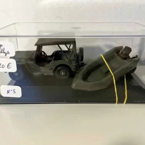 Jeep Willys con barca (collezione Solido) - scatola n. 5