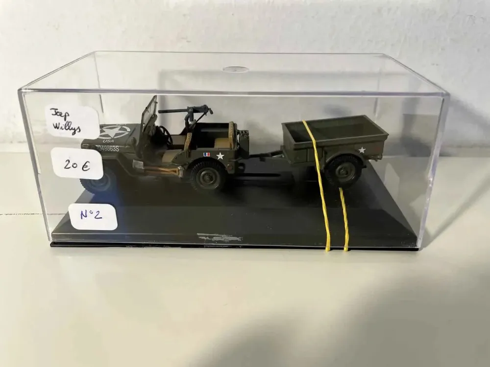 Jeep Willys con rimorchio (collezione Solido) - box n. 2