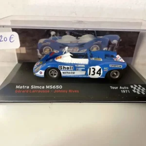 Matra Simca MS650 blu e bianca numero 134 (Tour Auto 1971)