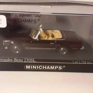 Mercedes-Benz 230SL Bordeaux del 1965 (riferimento MINICHAMPS 430032236)