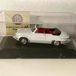 Panhard PL 17 decappottabile bianca del 1961 (scatola plexiglas)